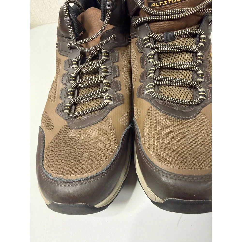 Skechers GoTrail Altitude Mens Brown Water Repellent Hiking Boots 220920 Size 12